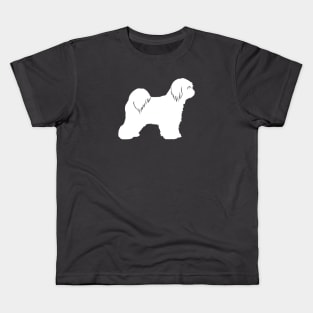 Tibetan Terrier Silhouette Kids T-Shirt